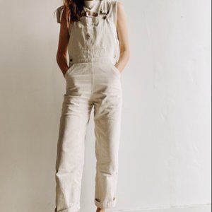 Hey Gang Natural Overalls Size 4